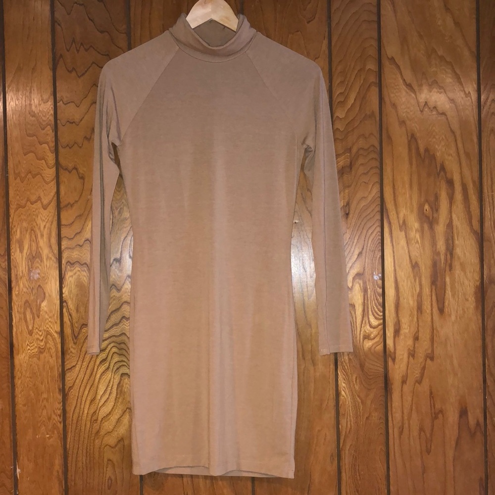 Caramel Long Bodycon Dress